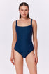 Gottex Scaled Up Square Neck Knit One Piece